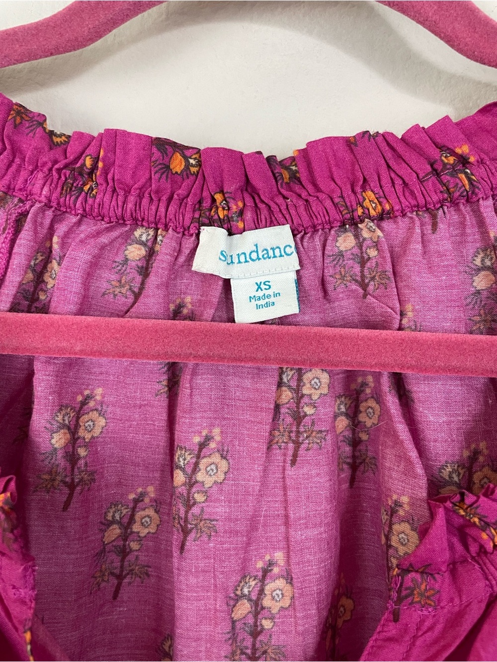 Sundance Floral Button-Down Blouse Size XS - Picture 2 of 6